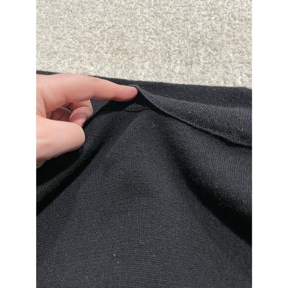 VTG The Works Saks Fifth Avenue 100% Wool Women's Sz S Open-Front Cardigan Black - Picture 8 of 13